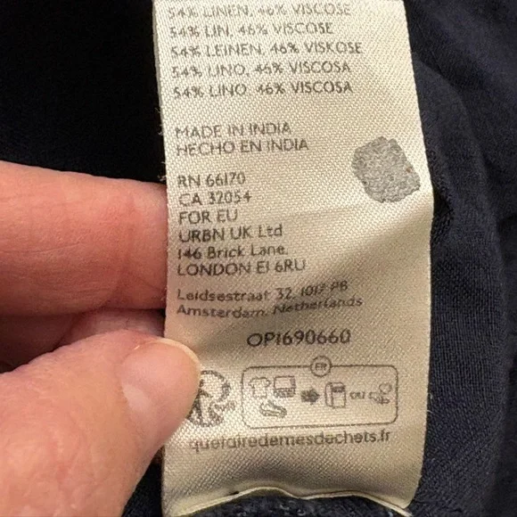 ANTHROPOLOGIE Linen Duster Long Tunic - Picture 6 of 6